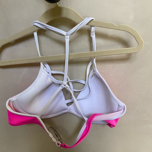 Pink Strappy Front with a T Back Swim top - Picture 3 of 4